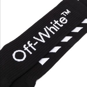 Off-White mid-length logo socks